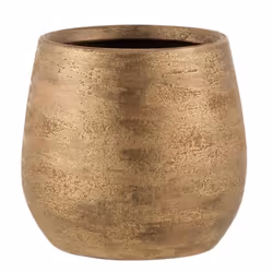 Cache-pot Déco irrégulier Rugueux 24cm Or