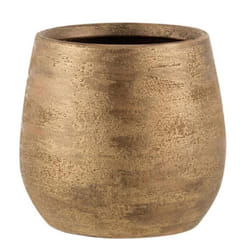 Cache-pot Déco irrégulier Rugueux 24cm Or