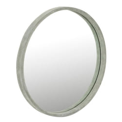 Miroir Mural Design en Cuir Tortu 60cm Vert