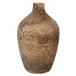 Vase Rond en Verre Design Wyll 49cm Marron