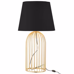 Lampe à Poser Design Joni 61cm Noir & Or