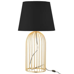 Lampe à Poser Design Joni 61cm Noir & Or