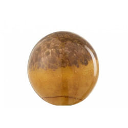 Presse-papier en verre marron - J-LINE - 8 cm