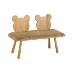 Banc pour Enfant en Bois Ours 87cm Naturel
