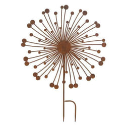 Décoration de Jardin en Métal Abstrait 70cm Marron
