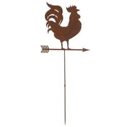 Décoration de Jardin Girouette 120cm Marron Rouille