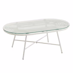 Table Basse de Jardin Celeste 90cm Blanc