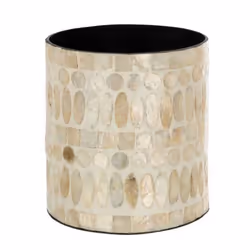 Cache-Pot Imprimé Design Delta 15cm Beige