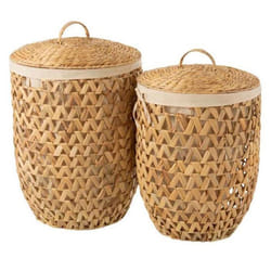 Lot de 2 Paniers à Linge Vitoria 60cm Naturel