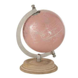 Mappemonde sur Pied Déco Globe 20cm Rose & Or