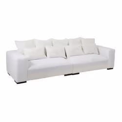 Canapé Design 9 Coussins Monaco 330cm Blanc