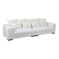 Canapé Design 9 Coussins Monaco 330cm Blanc