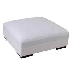Pouf Carré Design Monaco 105cm Blanc