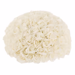 Boule de Fleurs Artificielles Roses 55cm Blanc