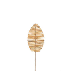 J-Line branche décorative Feuille Bambou Brindilles – naturel – small