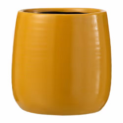 Cache-Pot en Céramique Uni 16cm Ocre