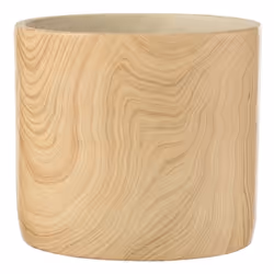 Cache-Pot Déco en Ciment Forêt 21cm Beige