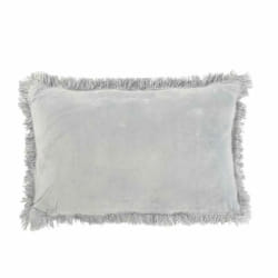 Paris Prix Coussin Déco Franges Velours 35x55cm