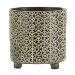 Cache-Pot Déco en Céramique Minada 16cm Gris