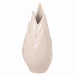 Vase Design en Céramique Ibiza Brillant 25cm Beige