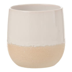 Cache-Pot en Céramique Maru 17cm Blanc