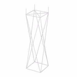 Cache-Pot en Métal Support Croix 55cm Blanc