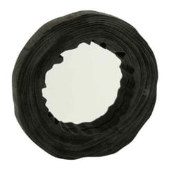 Miroir Mural Déco en Bois Jenny 42cm Noir
