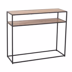 Console Design Miraza 100cm Naturel & Noir