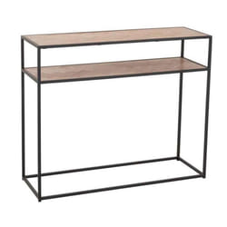 Console Design Miraza 100cm Naturel & Noir