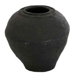 Vase Design Papier Mâché 45cm Noir