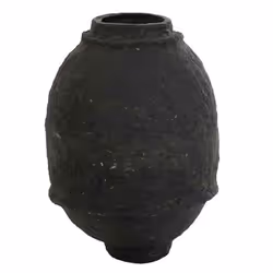 Vase Design Papier Mâché 60cm Noir
