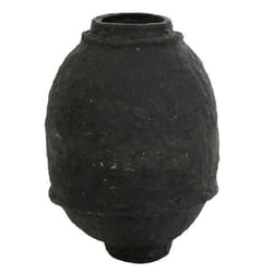 Vase Design Papier Mâché 60cm Noir