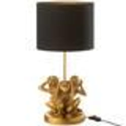 Lampe à Poser Design Singe Résine 53cm Or