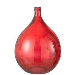 Vase Design en Verre Penisola 56cm Rouge