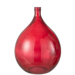 Vase Design en Verre Penisola 56cm Rouge