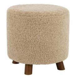 Paris Prix Mouton Pouf Design Beige