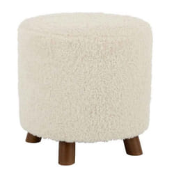 Pouf Design Mouton 40cm Blanc