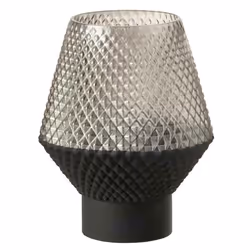 Vase Design en Verre Vuoto 22cm Gris