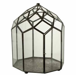 Terrarium en Verre Vintage Brisla 38cm Noir