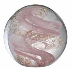 Presse-Papier en Verre Guirlande 10cm Rose & Or
