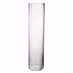 Vase Design en Verre Buis 68cm Transparent