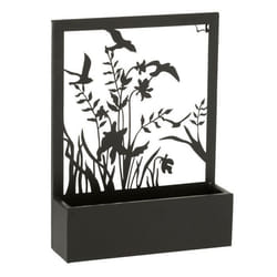 Jardinière Murale en Métal Plantes 41cm Noir