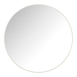 Miroir Mural Rond Alicia 90cm Blanc