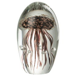 Presse papier - J-LINE - Meduse en verre - Noir
