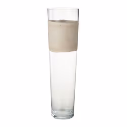 Vase Déco en Verre Delph 60cm Transparent & Beige