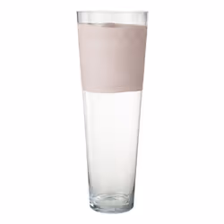 Vase Déco en Verre Delph 70cm Transparent & Rose