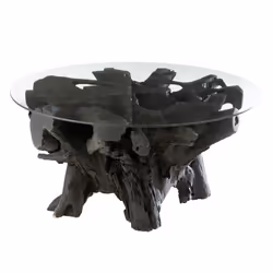 Table Basse Design Racines 90cm Noir
