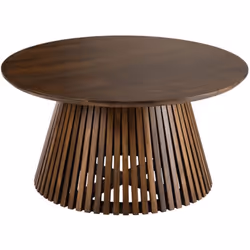 J-Line Table Vincent Bois De Manguier Marron Medium