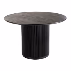 Table de Repas Design en Bois Vincent 120cm Noir