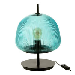 Lampe à Poser en Verre Oasis 25cm Bleu